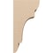 Ekena Millwork 11"W x 11"D x 22"H Wide New Brighton Rough Cedar Woodgrain TimberThane Corbel, Primed Tan CORUR11X11X22NEBRCPR - alternate 2
